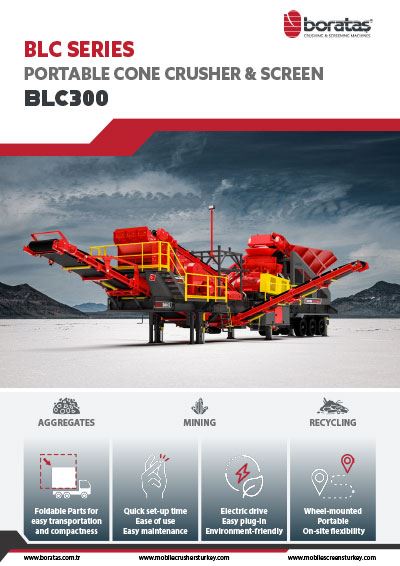 Boratas Portable Cone Crusher and Screen - BLT