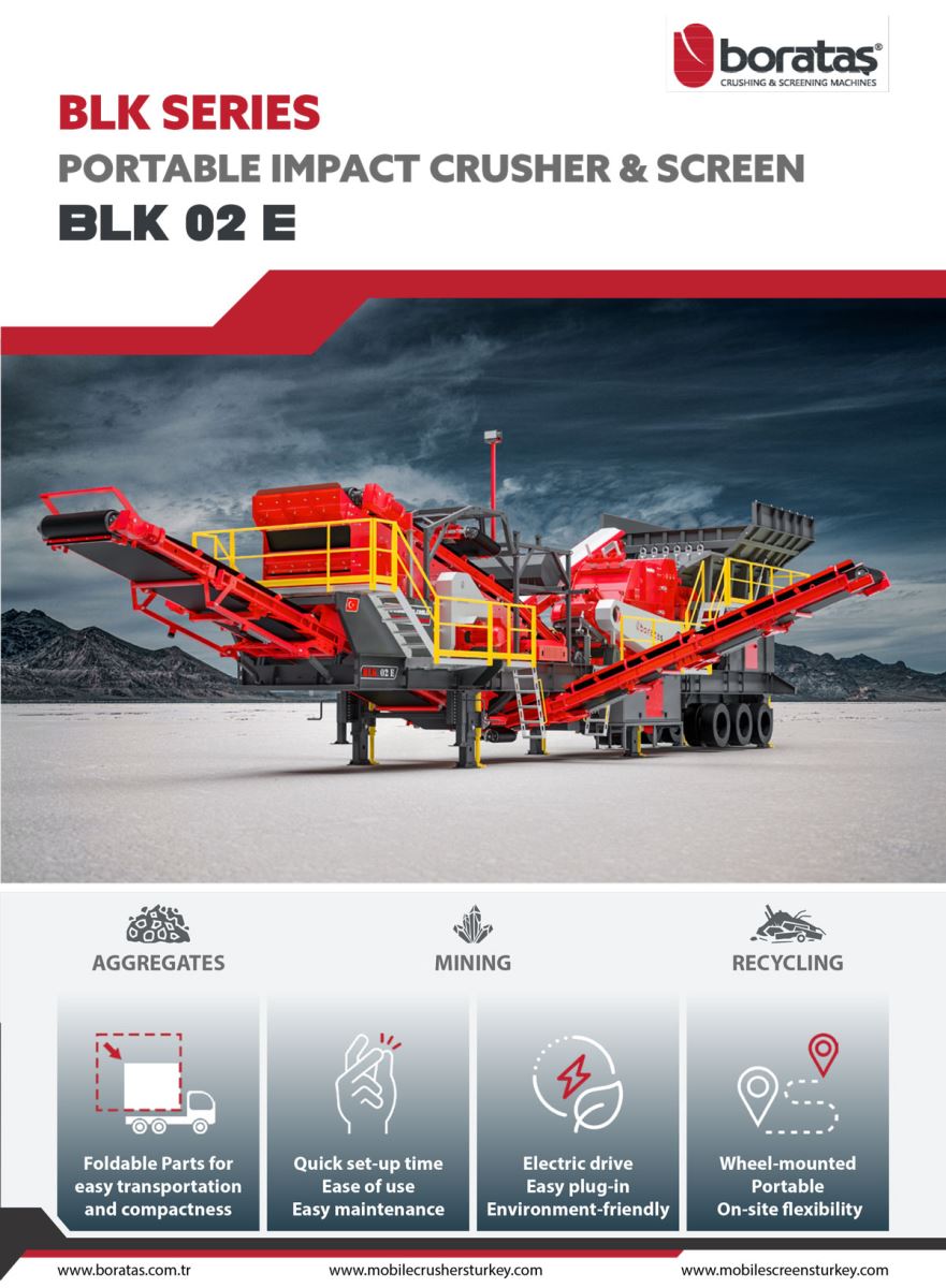 Boratas Portable Impact Crusher and Screen - BLK02E