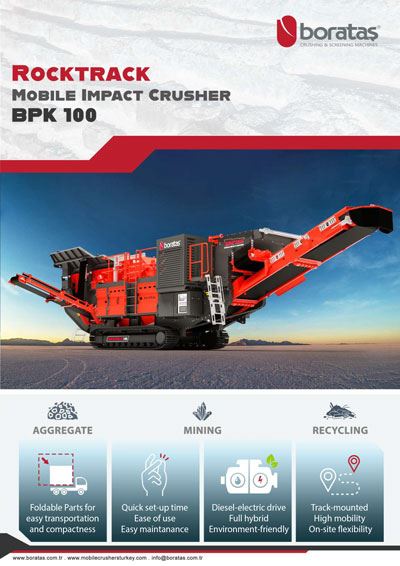 Borataş Mobil Paletli Darbeli Kırıcı - Rocktrack BPK100 Hibrit